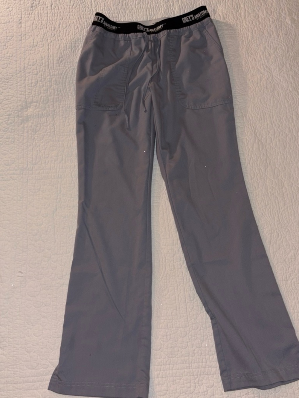 Grey's Anatomy Women's Gray Drawstring Scrub Joggers